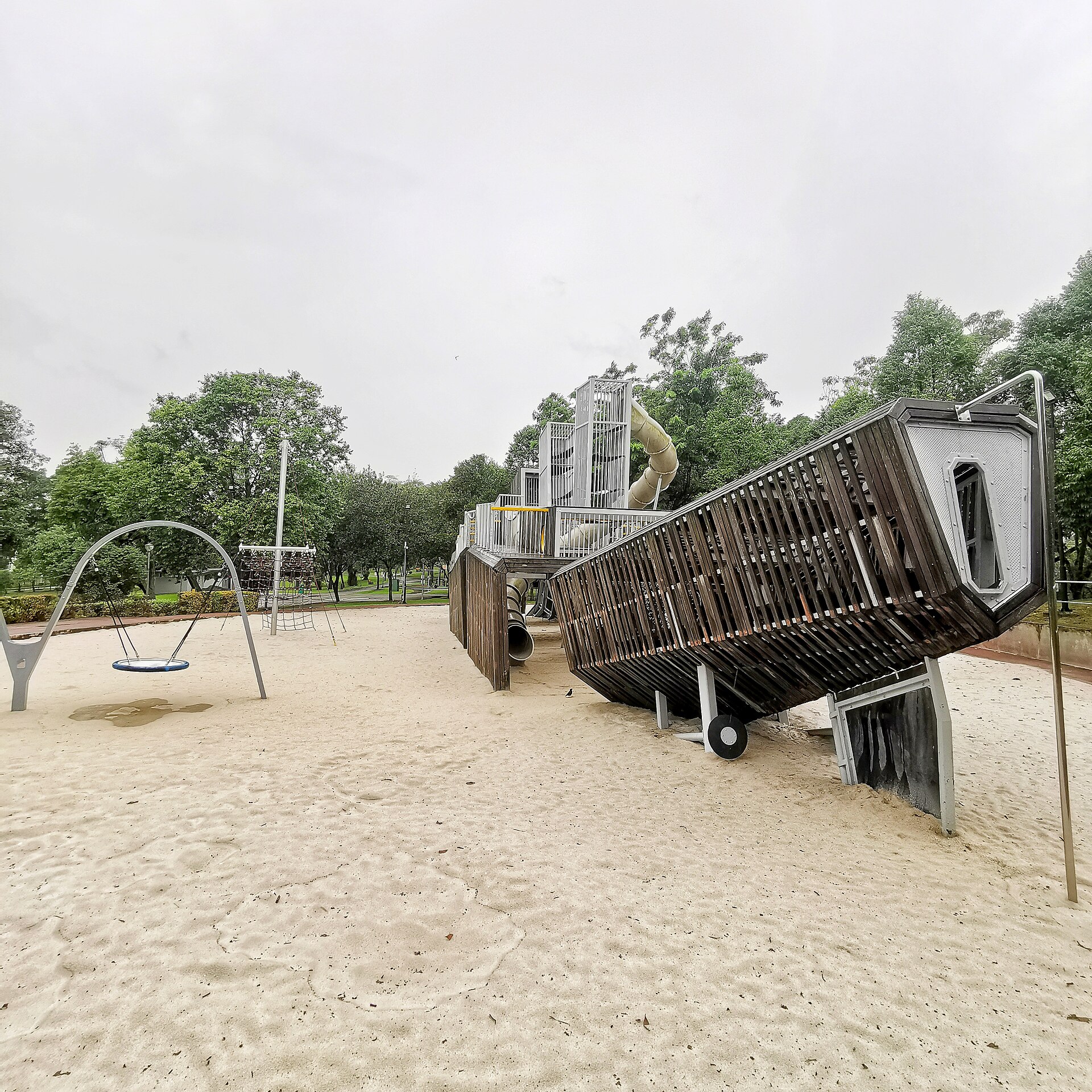 The battleship playground at Sembawang Park