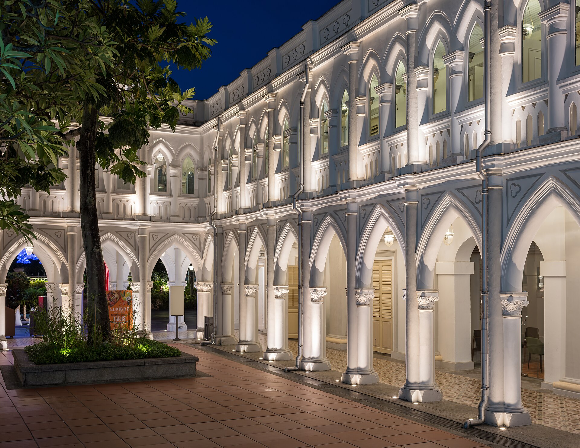 CHIJMES: a Gothic convent chapel and George Coleman’s Caldwell House, now a city-centre courtyard