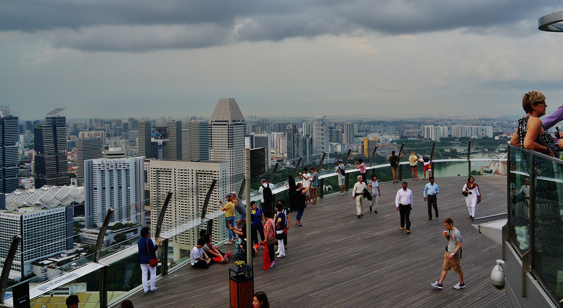 Marina Bay Sands SkyPark Observation Deck: the paid view, not the pool
